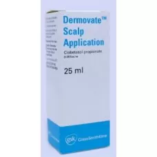 Aplicação Dermovate Scalp da Indian Pharmacy