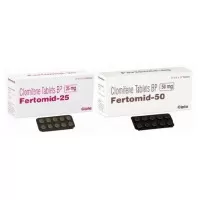 Fertomid Citrato de Clomifeno Comprimidos orais 50mg Cipla Embalagem de 2 x10