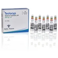 Testocyp 250mg 10 Ampolas de Alpha Pharma
